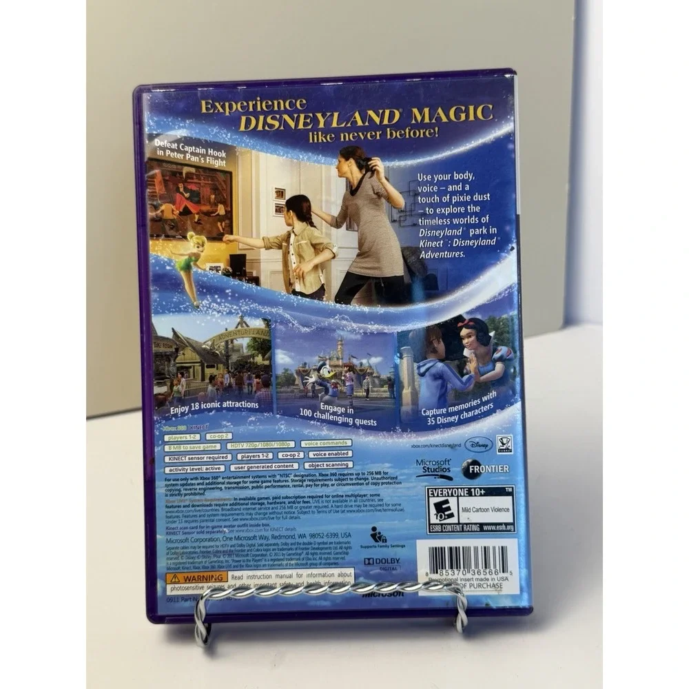 Disneyland Adventures (Microsoft Xbox One, 2017) Kinect Case & Game - Tested new